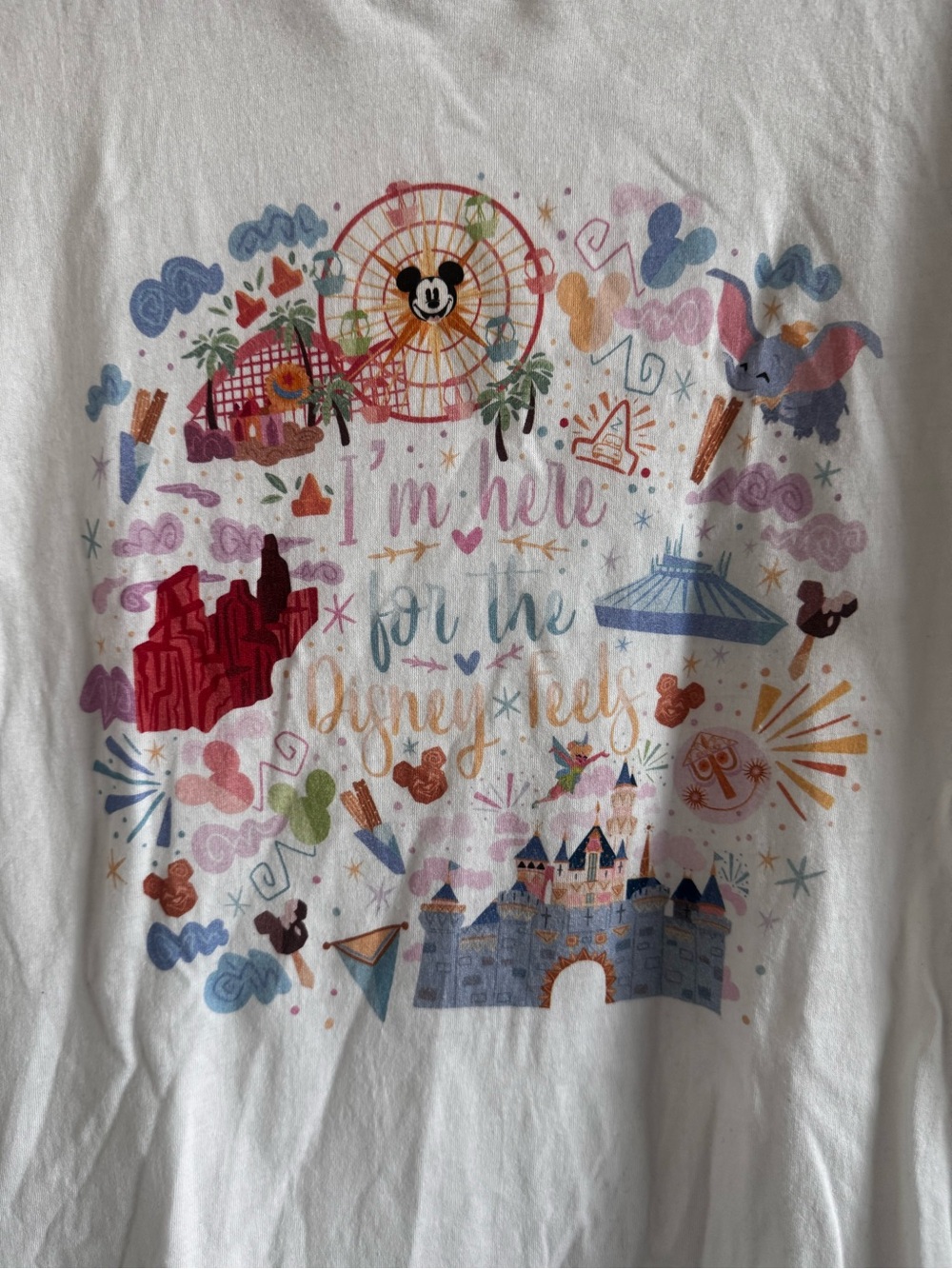 Disney Short Sleeve Tee M White - Picture 2 of 5